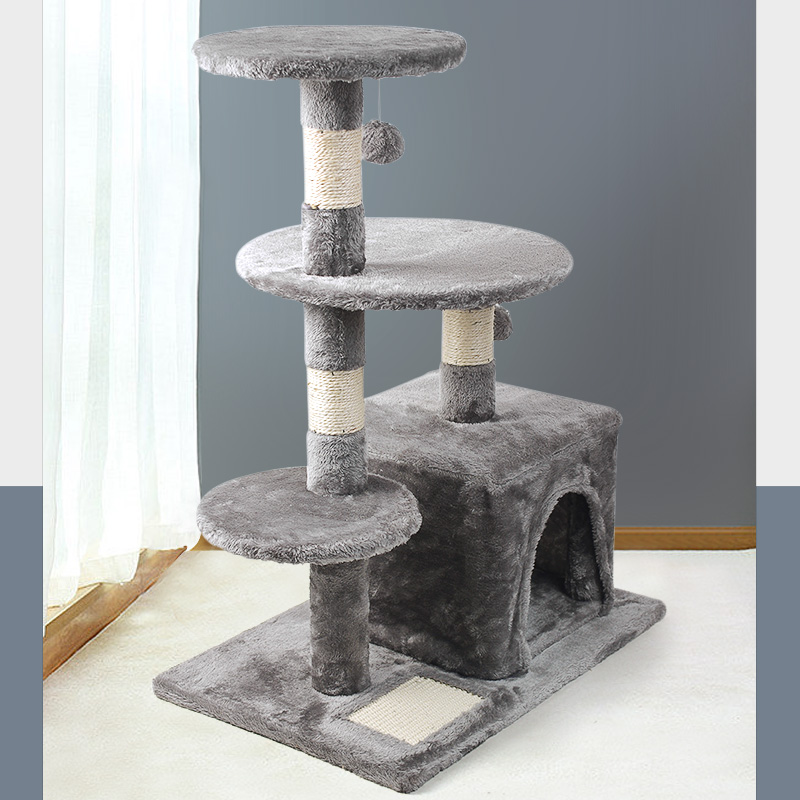 Classic Four-Level Square Nest Cat Tree